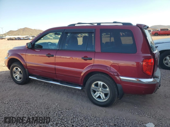 2005 Honda Pilot EX-L z VIN 2HKYF18775H510784, wystawiony jako Copart lot #84649424 z przebiegiem 152 273 mil mil oraz Szkoda całkowita • Salvage title. Historia ofert i sprzedaży dostępna na DreamBid. Obrazek 2.