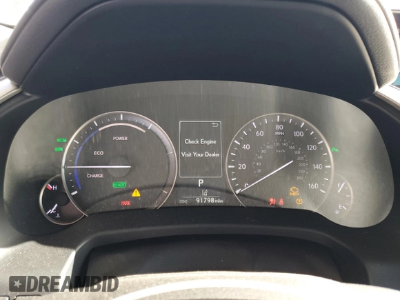 2019 Lexus RX 450h with VIN 2T2BGMCA3KC035202, listed as a Copart auction lot 55342675 with 91,798 mi miles and Salvage Title. Bid and sale history available at DreamBid. Image 9.