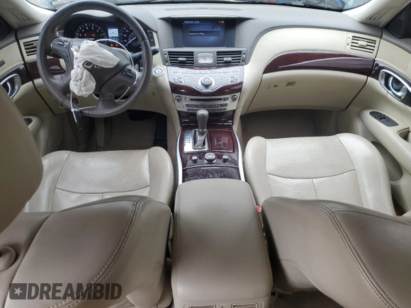 2017 Infiniti Q70 3.7 with VIN JN1BY1AP9HM740558, listed as a Copart auction lot 45380705 with 143,810 mi miles and Salvage title. Bid and sale history available at DreamBid. Image 8.