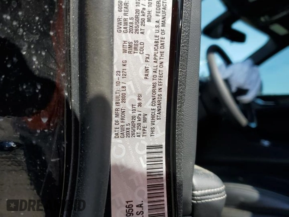 2024 Jeep Grand Cherokee Altitude with VIN 1C4RJHAG3R8939561, listed as a Copart auction lot 56419615 with 9,383 mi miles and Salvage title. Bid and sale history available at DreamBid. Image 13.