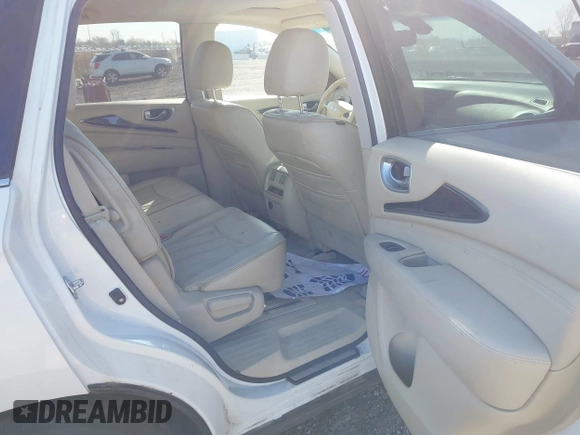 2014 Infiniti QX60 with VIN 5N1AL0MN2EC529288, listed as a IAAI auction lot 42137101 with 147,472 mi miles. Bid and sale history available at carsss.com. Image 8.