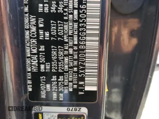 2016 Hyundai Santa Fe z VIN 5XYZUDLB6GG335056, wystawiony jako Copart lot #60152985 z przebiegiem Nie podano mil oraz Czysty tytuł • Clean title. Historia ofert i sprzedaży dostępna na DreamBid. Obrazek 13.