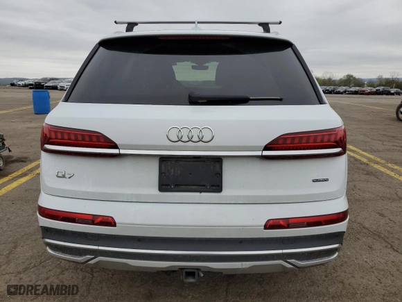 2021 Audi Q7 Premium with VIN WA1AXAF72MD022343, listed as a Copart auction lot 50434834 with 96,076 mi miles. Bid and sale history available at carsss.com. Image 6.