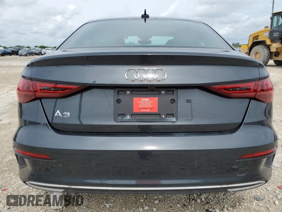 2022 Audi A3 Premium with VIN WAUAUDGY1NA094044, listed as a Copart auction lot 54459703 with 1,465 mi miles. Bid and sale history available at carsss.com. Image 6.