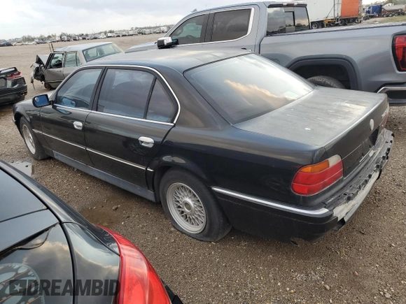 1998 BMW 7 Series 740il with VIN WBAGJ8326WDM21484, listed as a Copart auction lot 48425614 with 0 mi miles and Non Repairable. Bid and sale history available at carsss.com. Image 2.