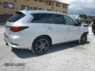2019 Infiniti QX60 Luxe with VIN 5N1DL0MN5KC520870, listed as a Copart auction lot 61507995 with 55,921 mi miles and Salvage title. Bid and sale history available at DreamBid. Image 3.