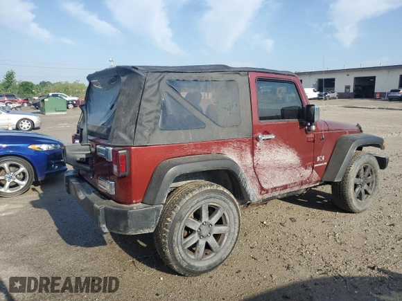 2009 Jeep Wrangler X with VIN 1J4FA24119L756089, listed as a Copart auction lot 56953205 with 158,157 mi miles and Salvage title. Bid and sale history available at DreamBid. Image 3.