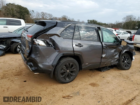 2024 Toyota RAV4 Hybrid XSE with VIN 2T3E6RFV3RW067034, listed as a Copart auction lot 43645055 with 0 mi miles and Salvage Title. Bid and sale history available at carsss.com. Image 3.