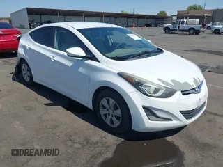 2016 Hyundai Elantra SE with VIN 5NPDH4AE6GH663985, listed as a IAAI auction lot 42598575 with 164,015 mi miles and . Bid and sale history available at DreamBid. Image 1.