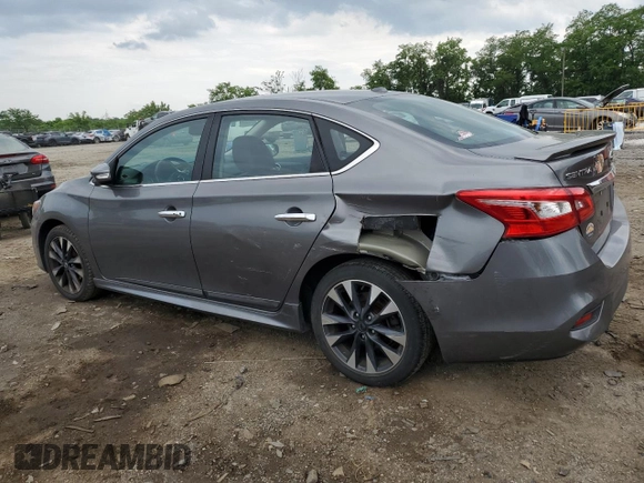 2017 Nissan Sentra SR with VIN 3N1AB7AP9HY237576, listed as a Copart auction lot 58853165 with 93,720 mi miles and Salvage title. Bid and sale history available at DreamBid. Image 2.