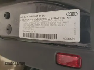 2018 Audi TTS 2.0T z VIN TRUC1AFV3J1011191, wystawiony jako Copart lot #78847004 z przebiegiem 83 239 mil mil oraz Szkoda całkowita • Salvage title. Historia ofert i sprzedaży dostępna na DreamBid. Obrazek 13.