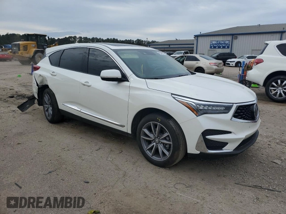 2019 Acura RDX w/Technology Pkg with VIN 5J8TC1H52KL001437, listed as a Copart auction lot 45544523 with 51,343 mi miles. Bid and sale history available at carsss.com. Image 4.
