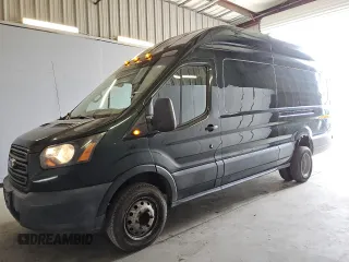 2017 Ford Transit with VIN 1FTRS4XG3HKA16236, listed as a Copart auction lot 46588335 with 156,290 mi miles and Clean Title. Bid and sale history available at carsss.com. Image 1.
