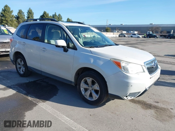 2014 Subaru Forester Premium z VIN JF2SJAEC1EH449132, wystawiony jako IAAI lot #41799339 z przebiegiem 140 591 mil mil oraz . Historia ofert i sprzedaży dostępna na DreamBid. Obrazek 1.