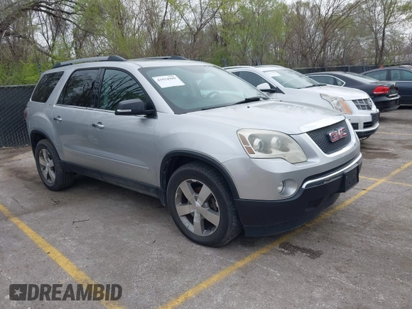 2011 GMC Acadia SLT1 with VIN 1GKKRRED8BJ418810, listed as a IAAI auction lot 41934989 with 179,299 mi miles. Bid and sale history available at carsss.com. Image 1.