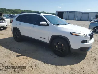 2018 Jeep Cherokee Latitude with VIN 1C4PJLCBXJD595248, listed as a Copart auction lot 54153555 with 152,258 mi miles and Salvage title. Bid and sale history available at DreamBid. Image 4.
