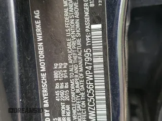 2015 MINI Countryman S with VIN WMWZC5C56FWP47995, listed as a Copart auction lot 55924945 with 46,825 mi miles and Salvage Title. Bid and sale history available at DreamBid. Image 13.