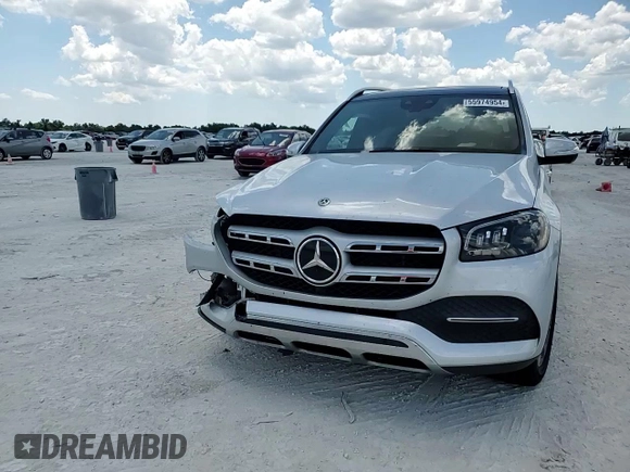 2021 Mercedes-Benz GLS 450 with VIN 4JGFF5KE5MA465206, listed as a Copart auction lot 55974954 with 60,964 mi miles and Salvage Title. Bid and sale history available at DreamBid. Image 12.