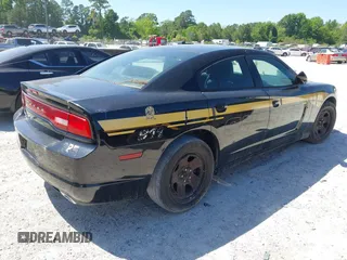 2013 Dodge Charger Police with VIN 2C3CDXAG8DH647998, listed as a IAAI auction lot 42136076 with 85,253 mi miles and . Bid and sale history available at carsss.com. Image 4.