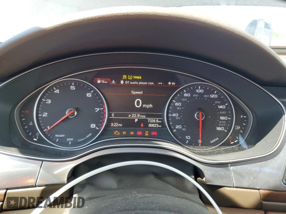 2016 Audi A6 Premium z VIN WAUCFAFC4GN081923, wystawiony jako Copart lot #52800215 z przebiegiem 80 623 mil mil oraz Szkoda całkowita • Salvage title. Historia ofert i sprzedaży dostępna na DreamBid. Obrazek 9.