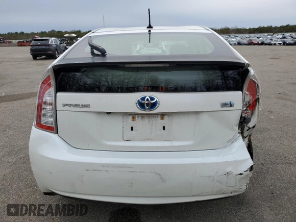 2013 Toyota Prius One with VIN JTDKN3DU9D1691196, listed as a Copart auction lot 52464655 with 195,396 mi miles and Salvage Title. Bid and sale history available at DreamBid. Image 6.