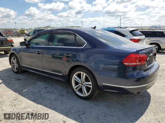 2014 Volkswagen Passat SEL Premium with VIN 1VWCN7A32EC018096, listed as a Copart auction lot 56972805 with 118,515 mi miles and Non repairable. Bid and sale history available at DreamBid. Image 2.