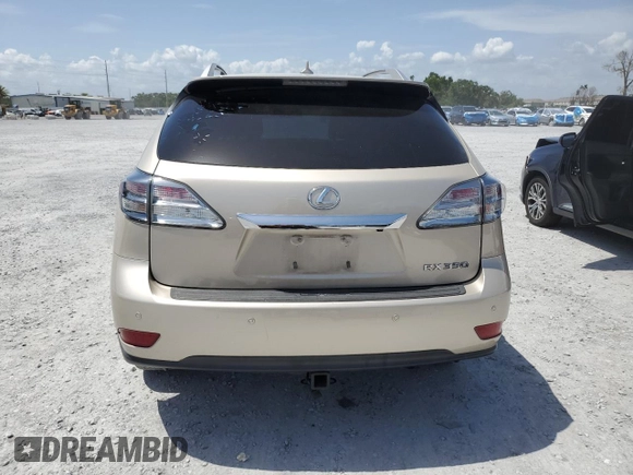 2011 Lexus RX 350 with VIN 2T2ZK1BAXBC046937, listed as a Copart auction lot 60131995 with 135,741 mi miles and Salvage title. Bid and sale history available at DreamBid. Image 6.