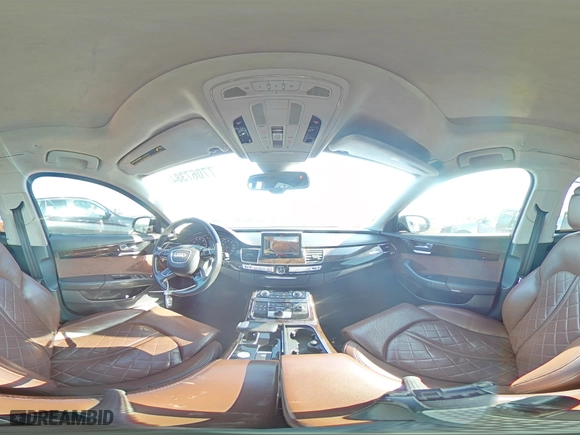 2014 Audi A8 L 4.0T with VIN WAUR2AFD0EN006423, listed as a Copart auction lot 77067384 with 119,588 mi miles and Salvage Title. Bid and sale history available at carsss.com. Image 12.