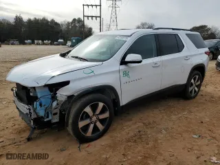 2020 Chevrolet Traverse LT Leather with VIN 1GNEVHKW9LJ215616, listed as a Copart auction lot 42166175 with 67,945 mi miles and Salvage Title. Bid and sale history available at carsss.com. Image 1.