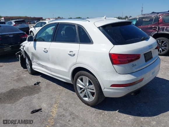 2017 Audi Q3 Premium with VIN WA1BCCFSXHR016914, listed as a IAAI auction lot 41784539 with 94,862 mi miles. Bid and sale history available at carsss.com. Image 3.