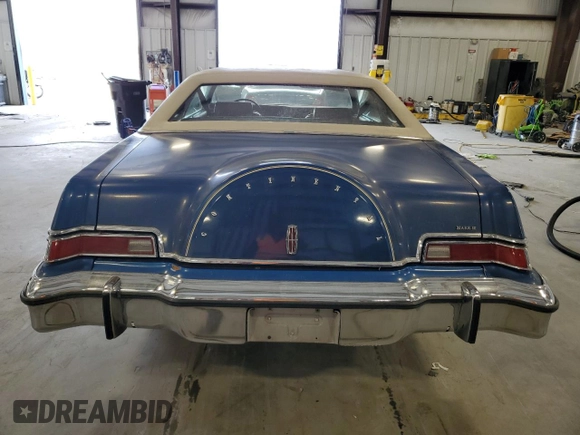 1976 Lincoln Continental with VIN 0000006Y89A895848, listed as a Copart auction lot 45959455 with 33,426 mi miles and Clean Title. Bid and sale history available at DreamBid. Image 6.