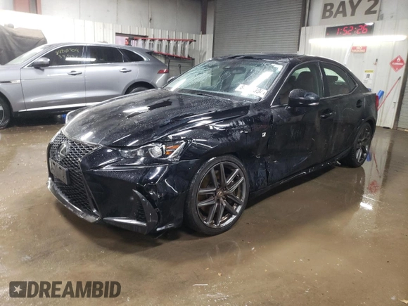 2020 Lexus IS 300 F Sport with VIN JTHG81F25L5043275, listed as a Copart auction lot 84169304 with 75,642 mi miles and Salvage title. Bid and sale history available at DreamBid. Image 1.
