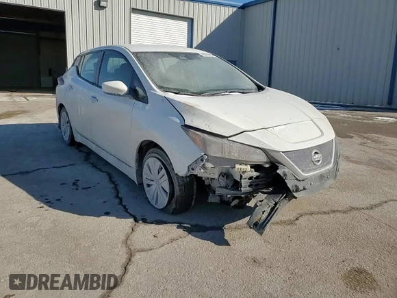 2022 Nissan LEAF S with VIN 1N4AZ1BV8NC563785, listed as a Copart auction lot 45876735 with 35,284 mi miles and Salvage Title. Bid and sale history available at DreamBid. Image 11.