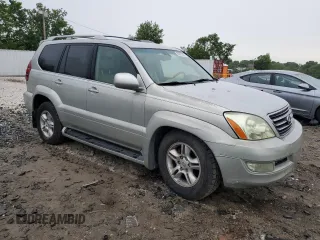 2004 Lexus GX 470 z VIN JTJBT20X740034366, wystawiony jako Copart lot #58697505 z przebiegiem 152 322 mil mil oraz Czysty tytuł • Clean title. Historia ofert i sprzedaży dostępna na DreamBid. Obrazek 4.