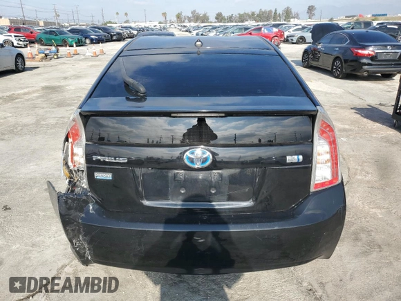 2013 Toyota Prius One with VIN JTDKN3DU9D5593262, listed as a Copart auction lot 44037195 with 128,924 mi miles and Salvage Title. Bid and sale history available at carsss.com. Image 6.