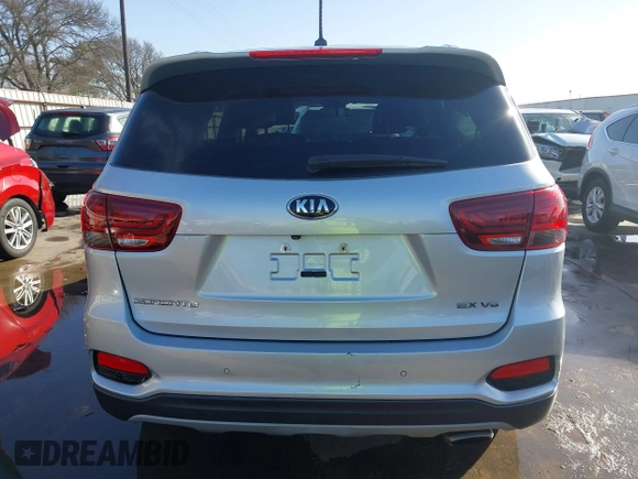 2019 Kia Sorento EX Sport V6 with VIN 5XYPH4A52KG603439, listed as a IAAI auction lot 41784097 with 49,481 mi miles. Bid and sale history available at carsss.com. Image 20.
