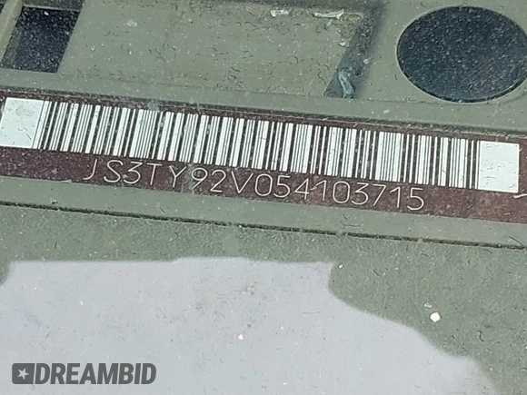 2005 Suzuki XL7 LX с VIN JS3TY92V054103715, выставлен на аукционе IAAI как лот 41467312 с пробегом 162 687 миль миль и . История ставок и продаж доступна на DreamBid. Изображение 9.