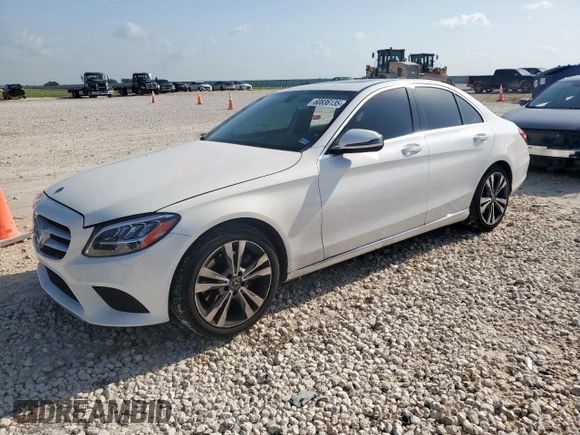 2019 Mercedes-Benz C 300 with VIN 55SWF8DB7KU289125, listed as a Copart auction lot 60836135 with 98,776 mi miles and Salvage title. Bid and sale history available at DreamBid. Image 1.