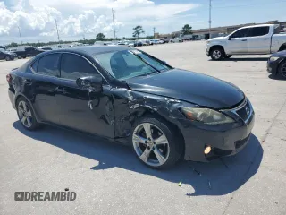 2013 Lexus IS 250 with VIN JTHBF5C2XD5192018, listed as a Copart auction lot 62072985 with 142,209 mi miles and Salvage title. Bid and sale history available at DreamBid. Image 4.