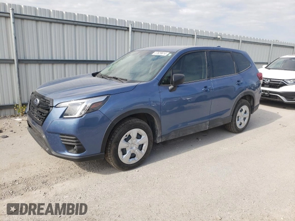 2023 Subaru Forester with VIN JF2SKAAC2PH459822, listed as a Copart auction lot 57629614 with 32,590 mi miles and Salvage title. Bid and sale history available at DreamBid. Image 1.