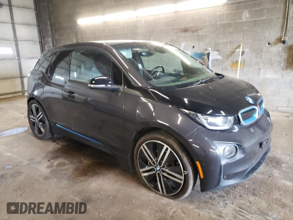 2015 BMW i3 with VIN WBY1Z4C59FV278737, listed as a Copart auction lot 55796643 with 92,584 mi miles. Bid and sale history available at carsss.com. Image 4.