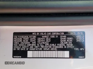 2020 Volvo XC40 Momentum with VIN YV4162UK8L2177380, listed as a Copart auction lot 49244565 with 45,228 mi miles and Salvage Title. Bid and sale history available at DreamBid. Image 15.