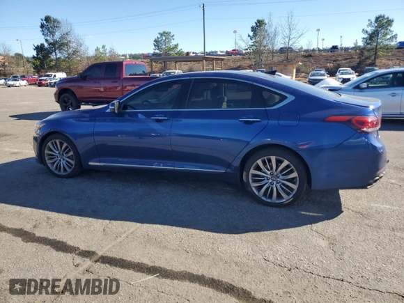 2017 Genesis G80 Ultimate with VIN KMHGN4JF7HU181009, listed as a Copart auction lot 47967285 with Not Provided miles and Salvage Title. Bid and sale history available at DreamBid. Image 2.