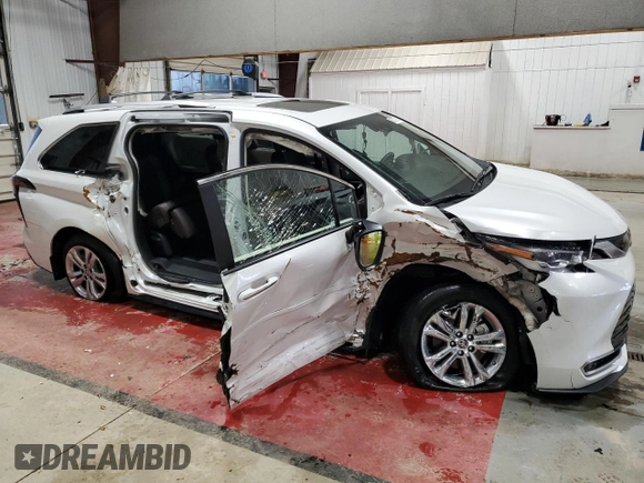 2023 Toyota Sienna Platinum with VIN 5TDESKFC5PS103449, listed as a Copart auction lot 85737154 with 16,186 mi miles and Non Repairable. Bid and sale history available at DreamBid. Image 4.