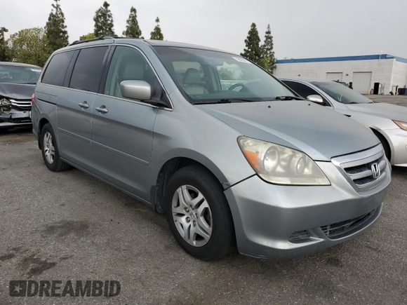 2007 Honda Odyssey EX-L z VIN 5FNRL38637B004323, wystawiony jako Copart lot #59626045 z przebiegiem 178 069 mil mil oraz Szkoda całkowita • Salvage title. Historia ofert i sprzedaży dostępna na DreamBid. Obrazek 4.