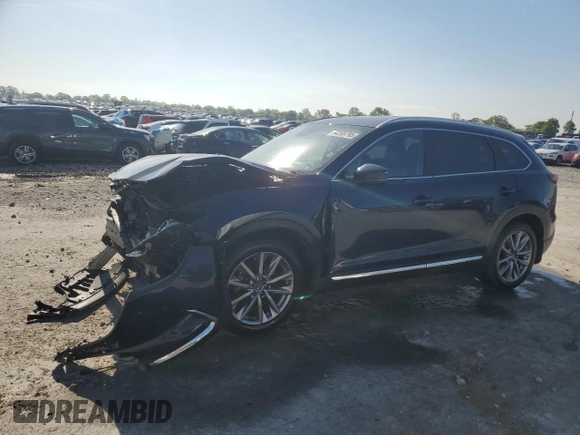 2021 Mazda CX-9 Carbon Edition with VIN JM3TCBDY2M0531245, listed as a Copart auction lot 54208795 with 80,645 mi miles and Salvage title. Bid and sale history available at DreamBid. Image 1.