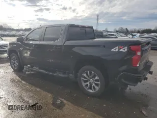 2021 Chevrolet Silverado 1500 RST with VIN 1GCUYEEL8MZ225519, listed as a Copart auction lot 43184385 with 71,378 mi miles and Salvage Title. Bid and sale history available at carsss.com. Image 2.