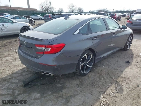2020 Honda Accord Sedan Sport with VIN 1HGCV1F30LA096301, listed as a IAAI auction lot 41510807 with 121,933 mi miles. Bid and sale history available at carsss.com. Image 4.