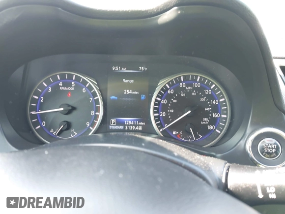 2014 Infiniti Q50 Sport with VIN JN1BV7AR4EM698230, listed as a IAAI auction lot 42664588 with 129,411 mi miles and . Bid and sale history available at DreamBid. Image 7.