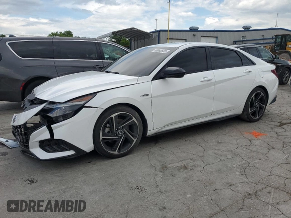 2023 Hyundai Elantra N Line z VIN KMHLR4AF1PU546303, wystawiony jako Copart lot #56982655 z przebiegiem 30 486 mil mil oraz Szkoda całkowita • Salvage title. Historia ofert i sprzedaży dostępna na DreamBid. Obrazek 1.